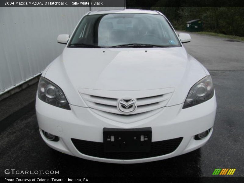 Rally White / Black 2004 Mazda MAZDA3 s Hatchback