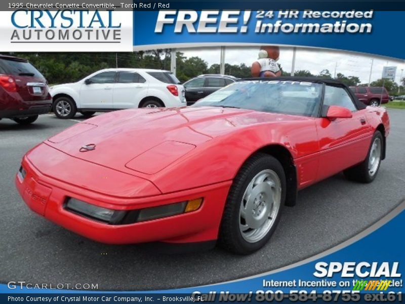 Torch Red / Red 1995 Chevrolet Corvette Convertible