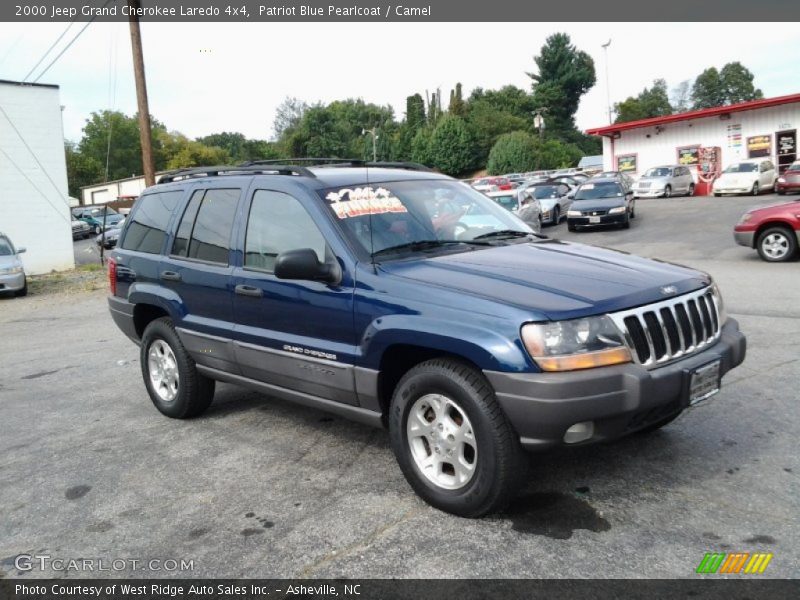 Patriot Blue Pearlcoat / Camel 2000 Jeep Grand Cherokee Laredo 4x4