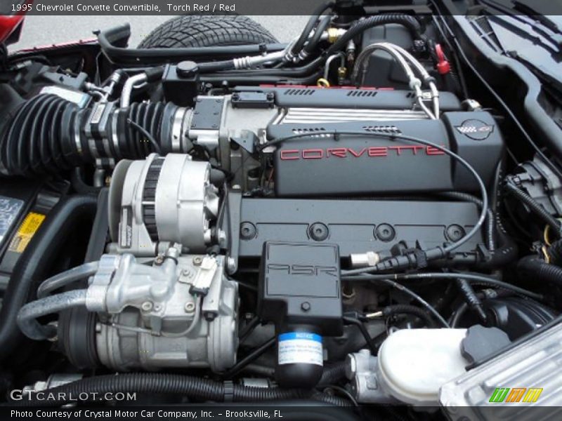  1995 Corvette Convertible Engine - 5.7 Liter OHV 16-Valve LT1 V8