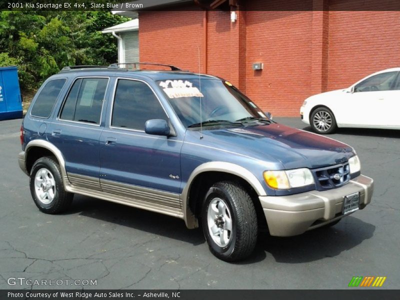 Slate Blue / Brown 2001 Kia Sportage EX 4x4