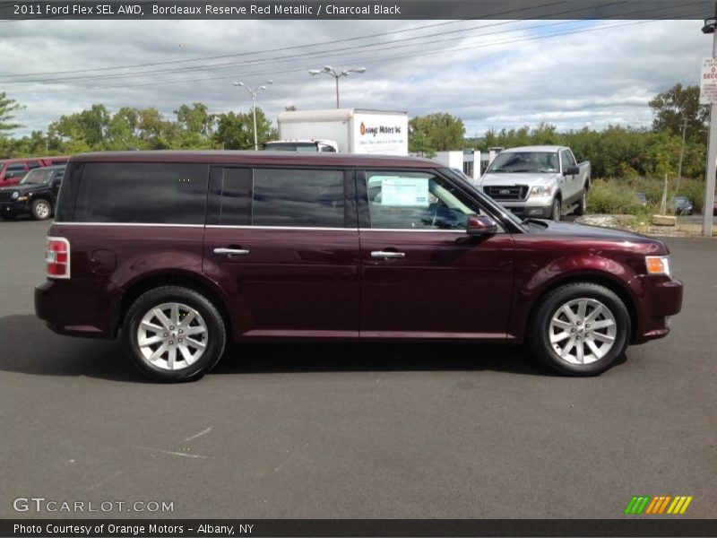 Bordeaux Reserve Red Metallic / Charcoal Black 2011 Ford Flex SEL AWD