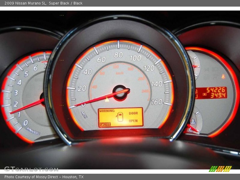 Super Black / Black 2009 Nissan Murano SL