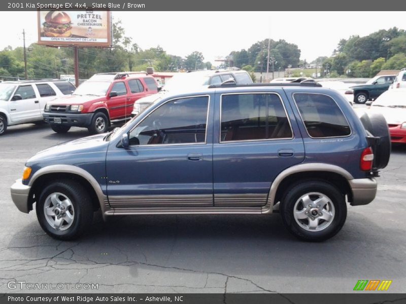 Slate Blue / Brown 2001 Kia Sportage EX 4x4