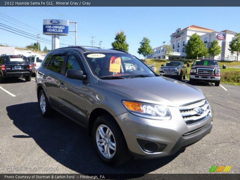 Mineral Gray / Gray 2012 Hyundai Santa Fe GLS