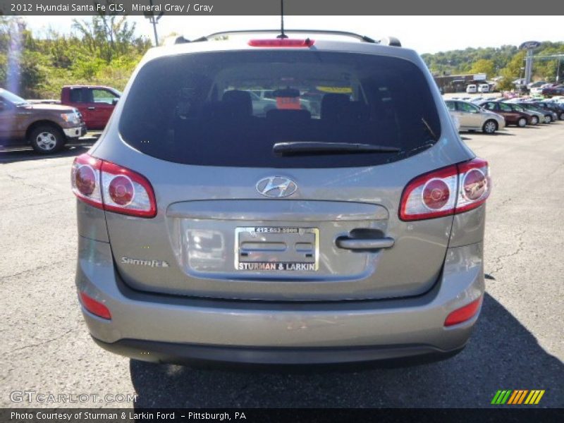 Mineral Gray / Gray 2012 Hyundai Santa Fe GLS
