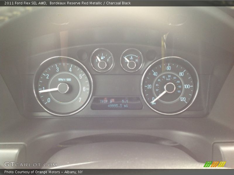 Bordeaux Reserve Red Metallic / Charcoal Black 2011 Ford Flex SEL AWD
