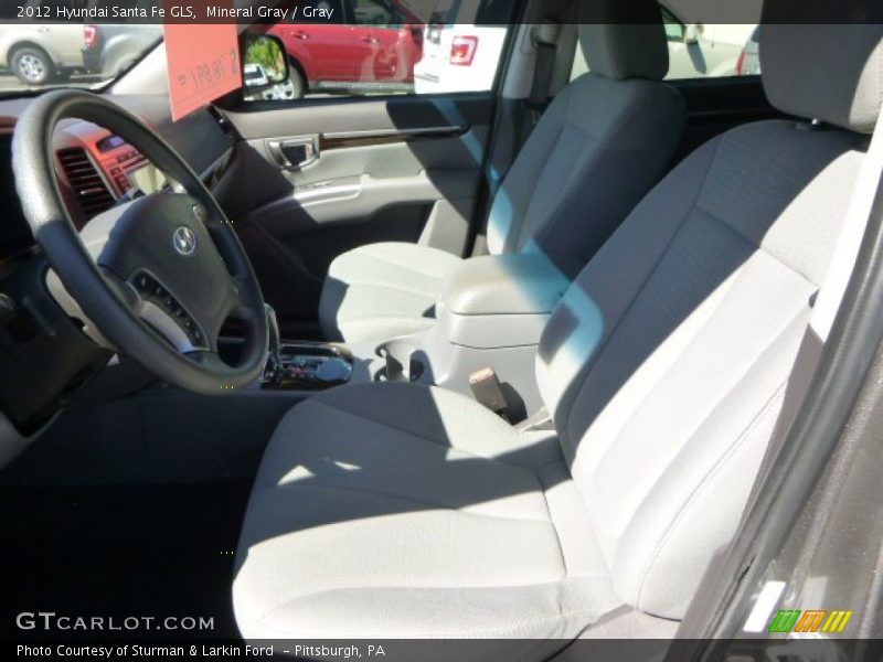 Mineral Gray / Gray 2012 Hyundai Santa Fe GLS