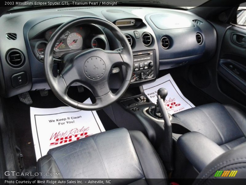  2003 Eclipse Spyder GTS Midnight Interior