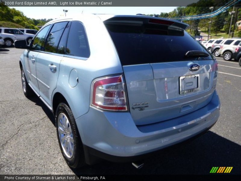 Light Ice Blue Metallic / Camel 2008 Ford Edge Limited AWD