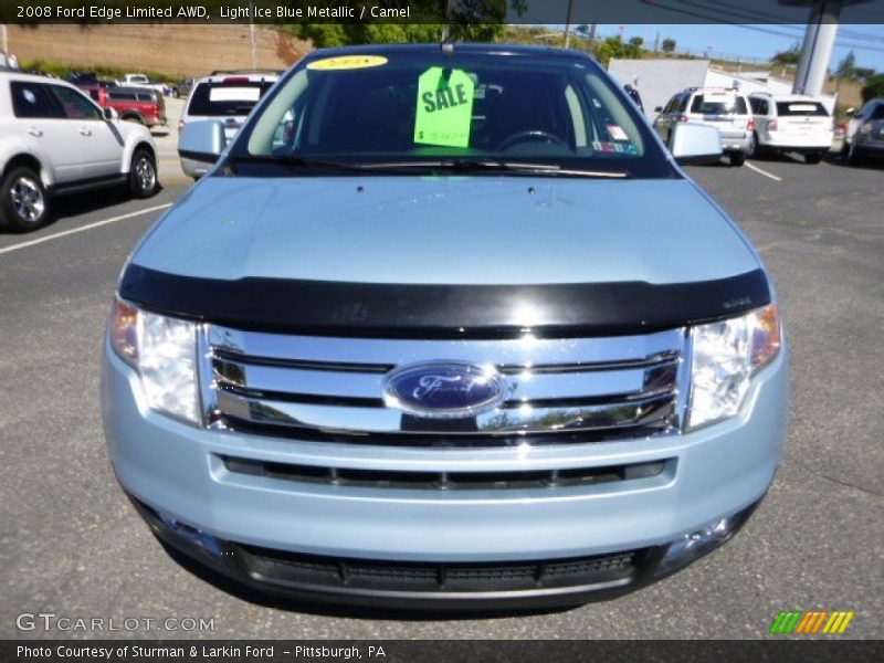 Light Ice Blue Metallic / Camel 2008 Ford Edge Limited AWD