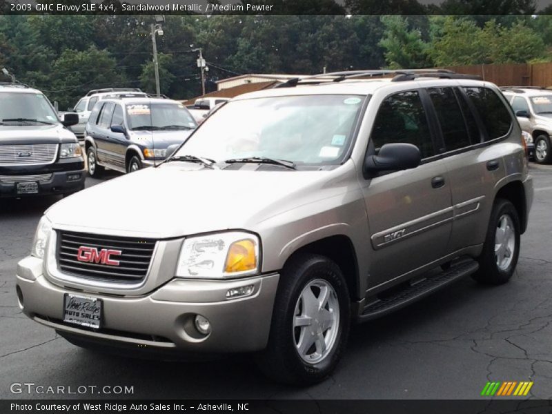 Sandalwood Metallic / Medium Pewter 2003 GMC Envoy SLE 4x4