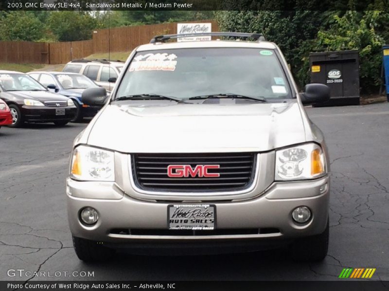 Sandalwood Metallic / Medium Pewter 2003 GMC Envoy SLE 4x4