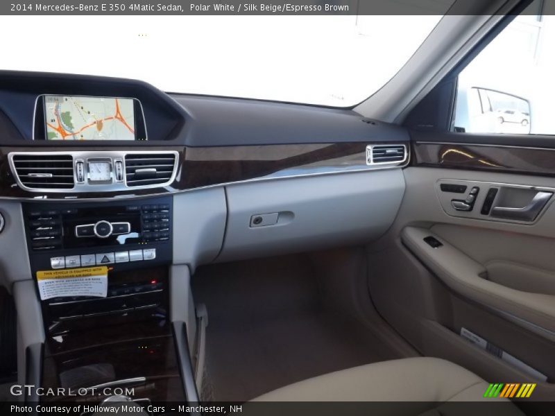 Polar White / Silk Beige/Espresso Brown 2014 Mercedes-Benz E 350 4Matic Sedan