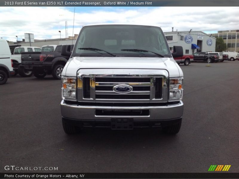 Oxford White / Medium Flint 2013 Ford E Series Van E350 XLT Extended Passenger