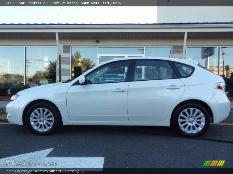 Satin White Pearl / Ivory 2010 Subaru Impreza 2.5i Premium Wagon