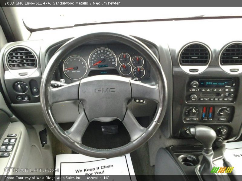 Sandalwood Metallic / Medium Pewter 2003 GMC Envoy SLE 4x4