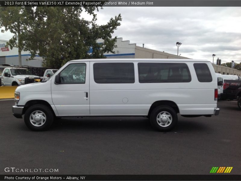 Oxford White / Medium Flint 2013 Ford E Series Van E350 XLT Extended Passenger