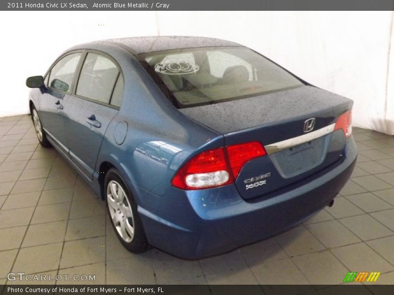 Atomic Blue Metallic / Gray 2011 Honda Civic LX Sedan