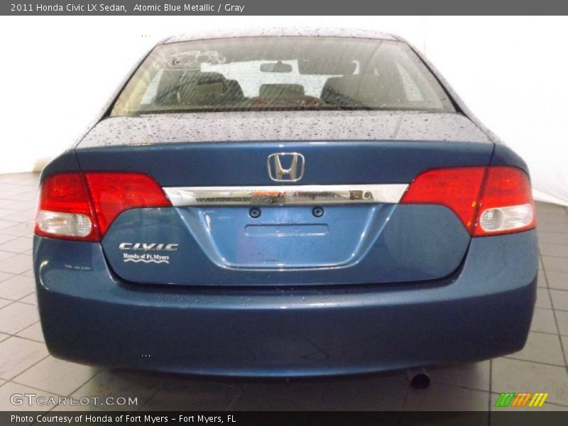 Atomic Blue Metallic / Gray 2011 Honda Civic LX Sedan