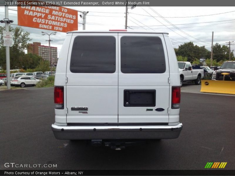 Oxford White / Medium Flint 2013 Ford E Series Van E350 XLT Extended Passenger