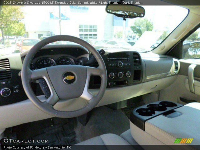 Summit White / Light Titanium/Dark Titanium 2013 Chevrolet Silverado 1500 LT Extended Cab