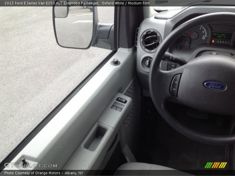 Oxford White / Medium Flint 2013 Ford E Series Van E350 XLT Extended Passenger