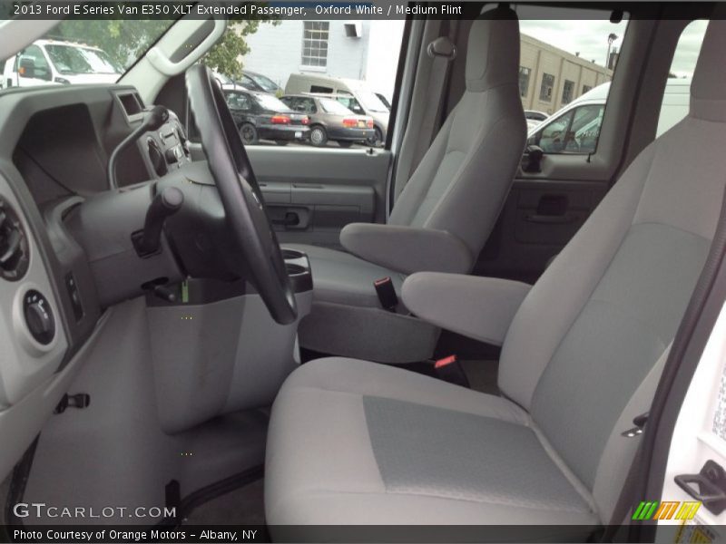 Oxford White / Medium Flint 2013 Ford E Series Van E350 XLT Extended Passenger