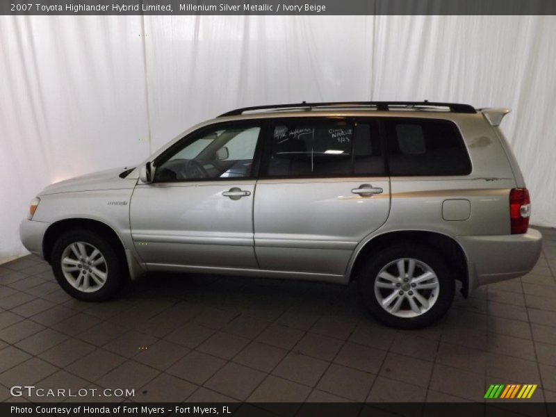 Millenium Silver Metallic / Ivory Beige 2007 Toyota Highlander Hybrid Limited