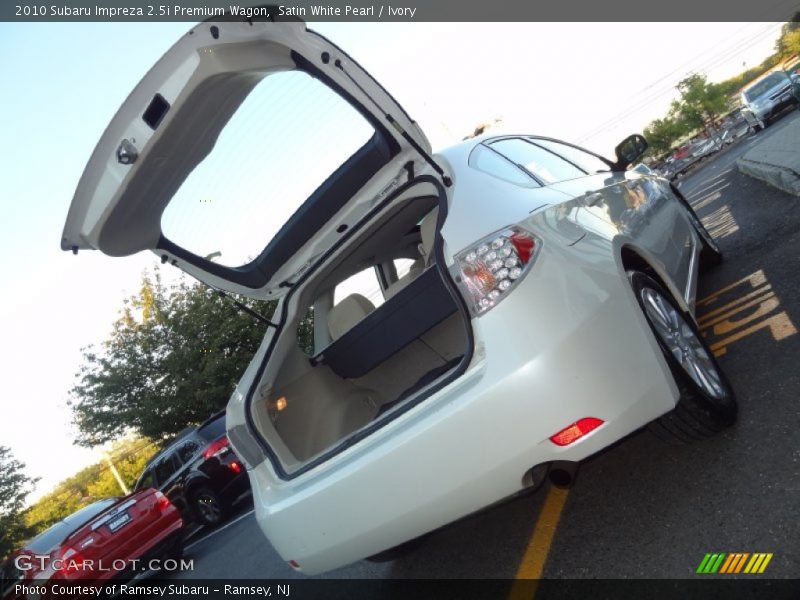 Satin White Pearl / Ivory 2010 Subaru Impreza 2.5i Premium Wagon