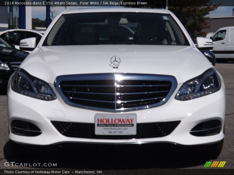 Polar White / Silk Beige/Espresso Brown 2014 Mercedes-Benz E 350 4Matic Sedan