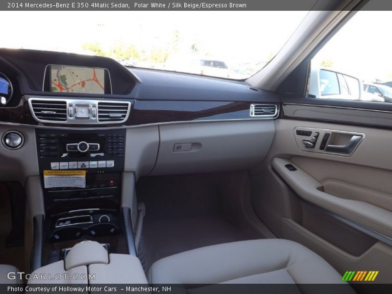 Polar White / Silk Beige/Espresso Brown 2014 Mercedes-Benz E 350 4Matic Sedan