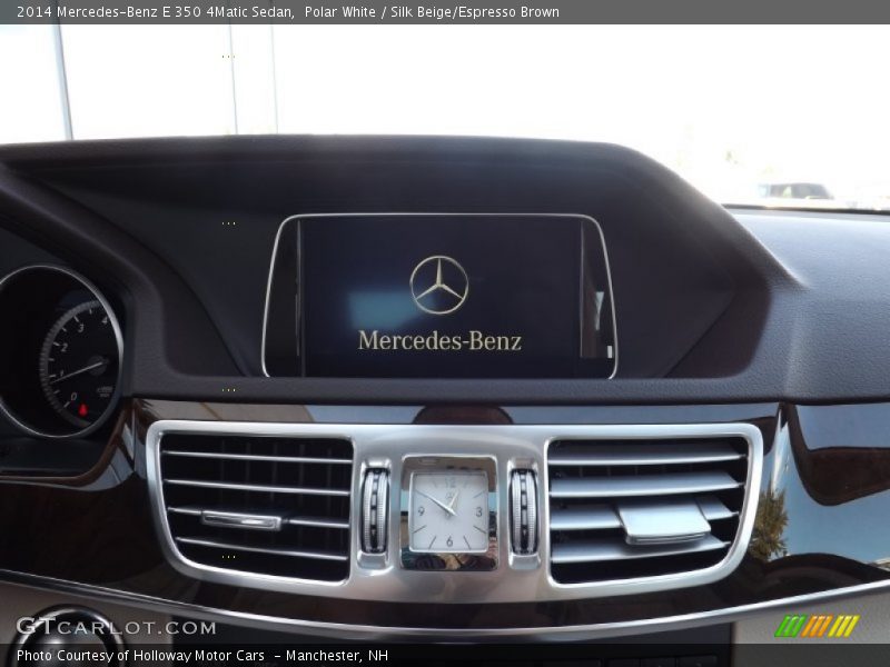 Polar White / Silk Beige/Espresso Brown 2014 Mercedes-Benz E 350 4Matic Sedan