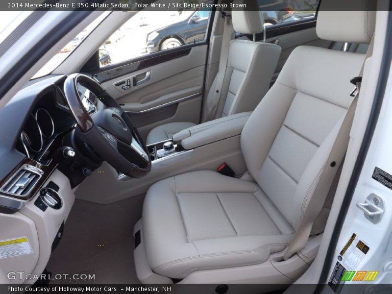 Polar White / Silk Beige/Espresso Brown 2014 Mercedes-Benz E 350 4Matic Sedan