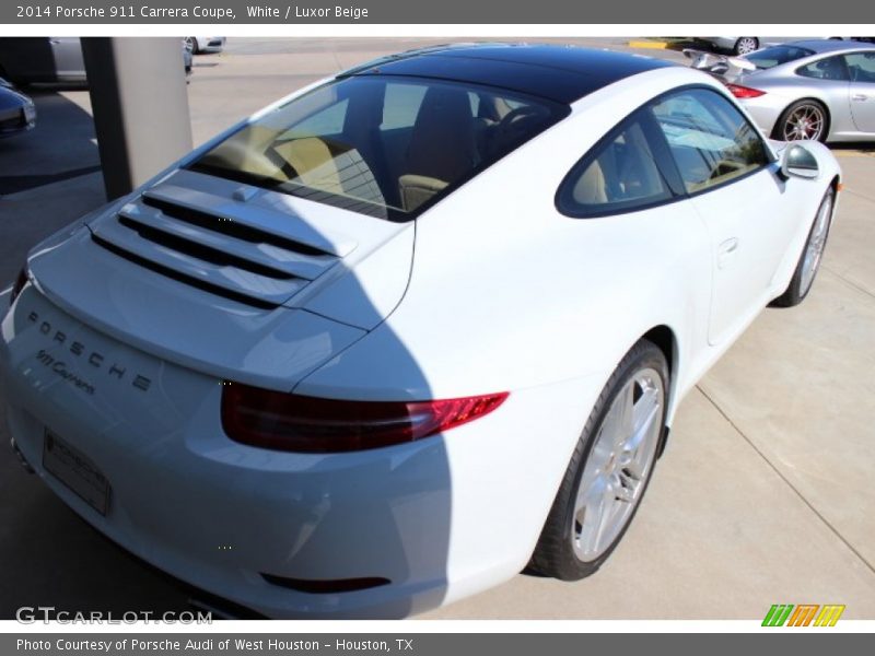 White / Luxor Beige 2014 Porsche 911 Carrera Coupe