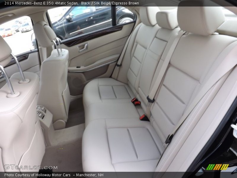 Black / Silk Beige/Espresso Brown 2014 Mercedes-Benz E 350 4Matic Sedan