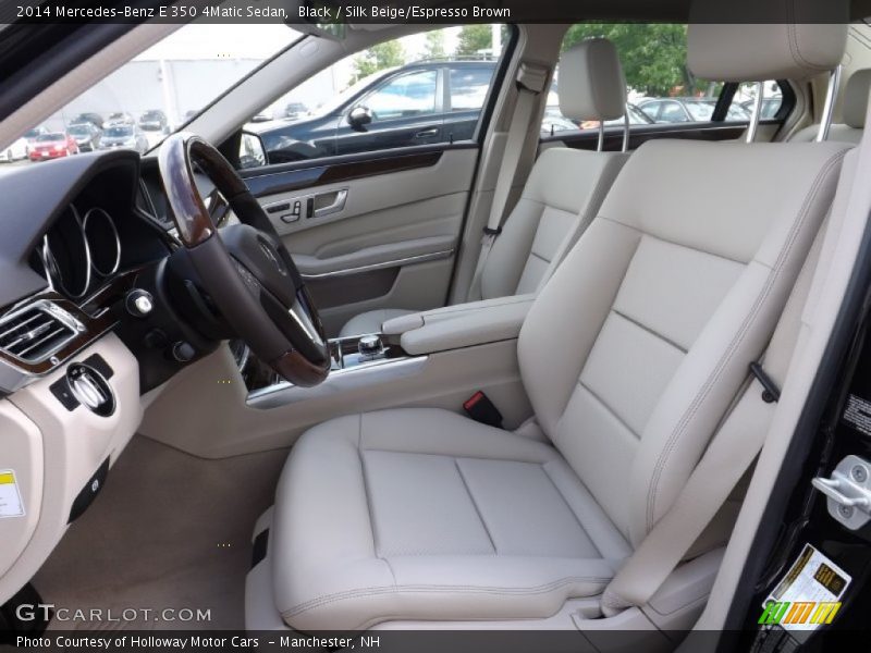 Black / Silk Beige/Espresso Brown 2014 Mercedes-Benz E 350 4Matic Sedan