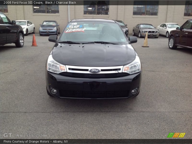 Black / Charcoal Black 2008 Ford Focus SES Coupe