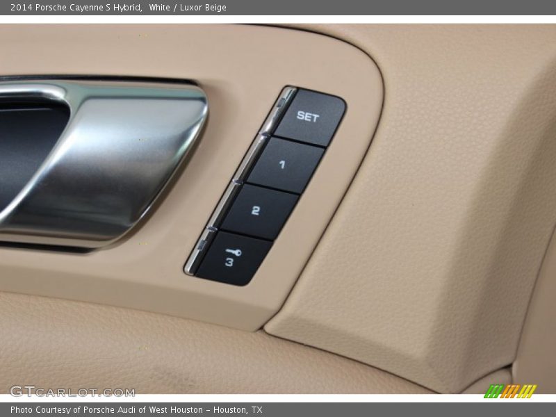 White / Luxor Beige 2014 Porsche Cayenne S Hybrid