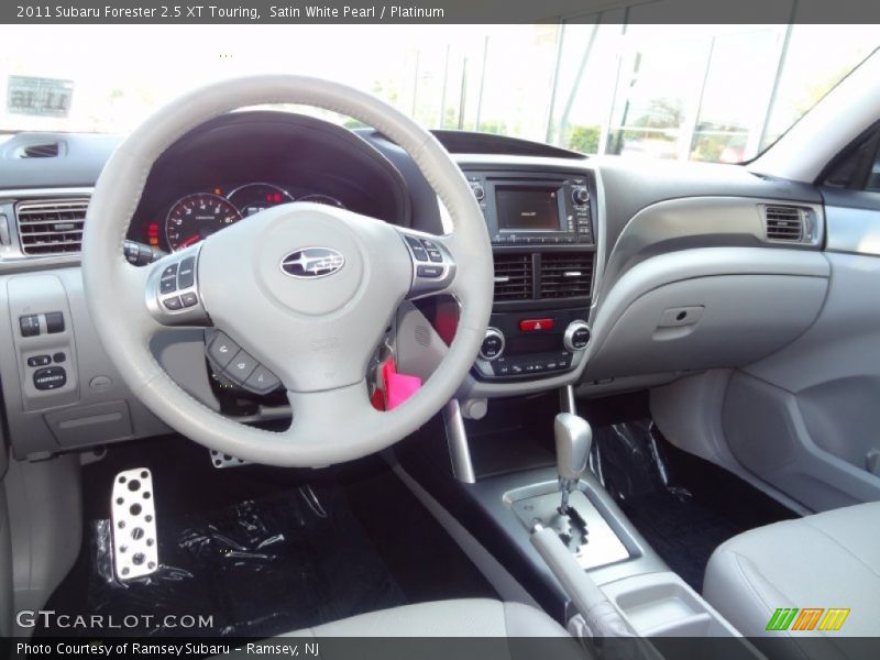 Satin White Pearl / Platinum 2011 Subaru Forester 2.5 XT Touring