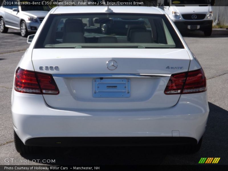 Polar White / Silk Beige/Espresso Brown 2014 Mercedes-Benz E 350 4Matic Sedan