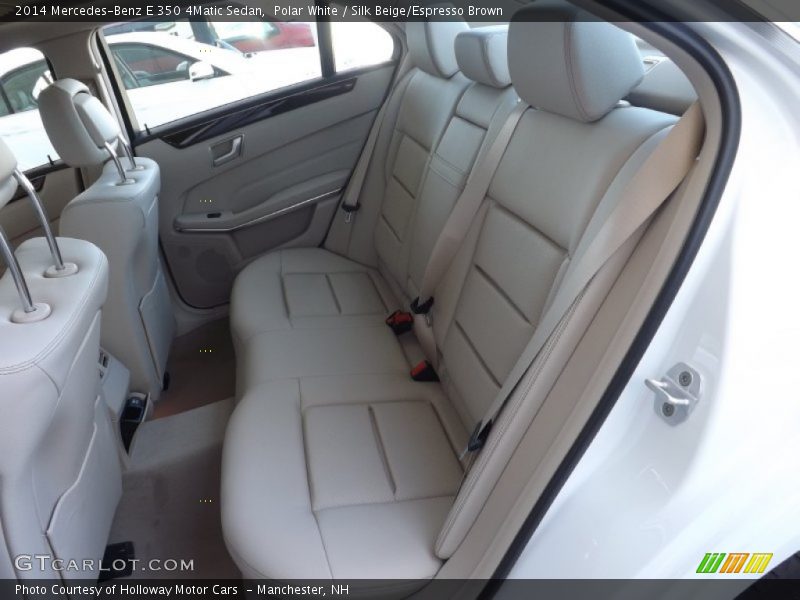 Polar White / Silk Beige/Espresso Brown 2014 Mercedes-Benz E 350 4Matic Sedan