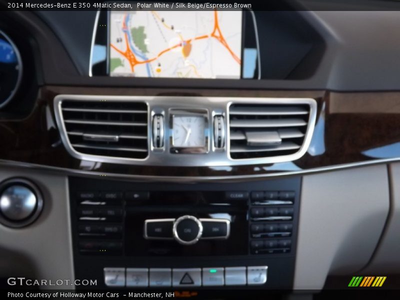Polar White / Silk Beige/Espresso Brown 2014 Mercedes-Benz E 350 4Matic Sedan