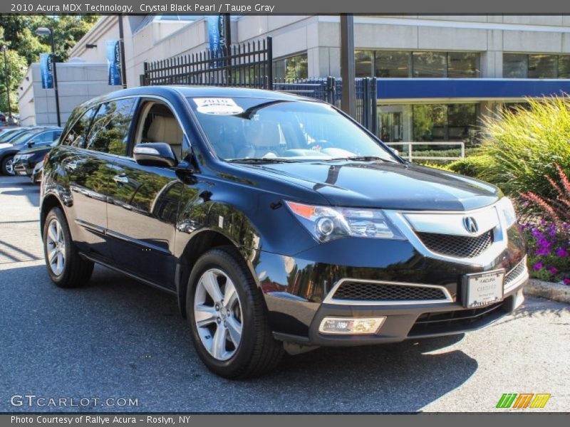 Crystal Black Pearl / Taupe Gray 2010 Acura MDX Technology
