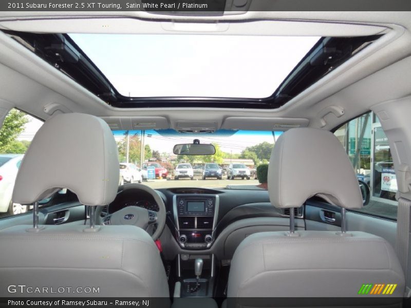 Satin White Pearl / Platinum 2011 Subaru Forester 2.5 XT Touring