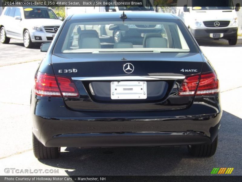 Black / Silk Beige/Espresso Brown 2014 Mercedes-Benz E 350 4Matic Sedan