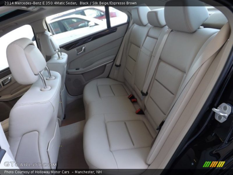 Black / Silk Beige/Espresso Brown 2014 Mercedes-Benz E 350 4Matic Sedan