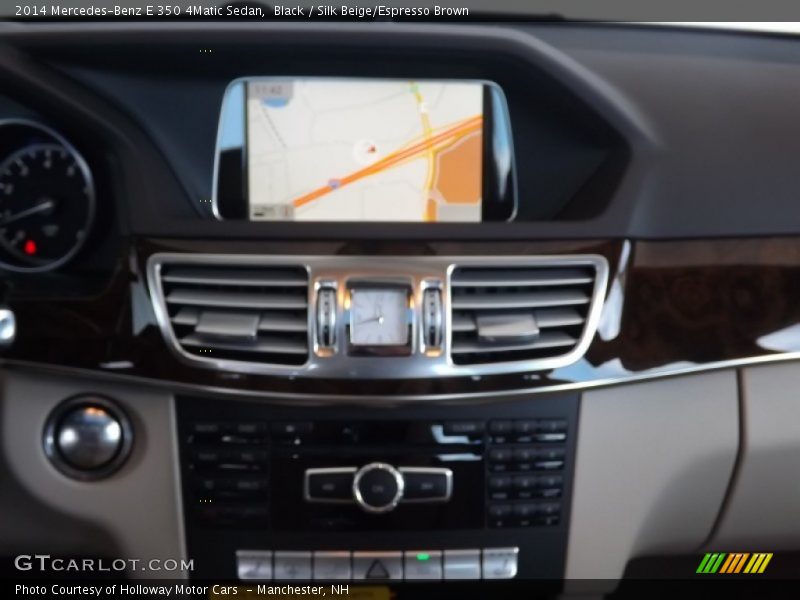 Black / Silk Beige/Espresso Brown 2014 Mercedes-Benz E 350 4Matic Sedan