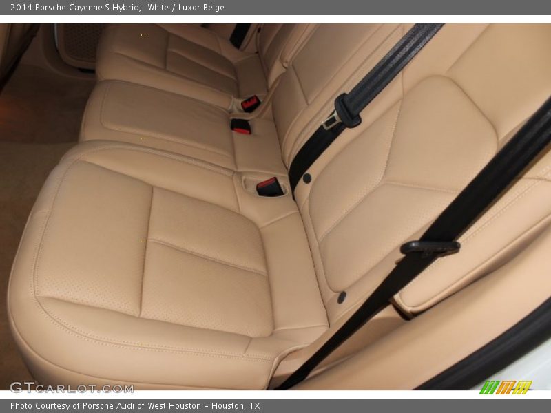 White / Luxor Beige 2014 Porsche Cayenne S Hybrid