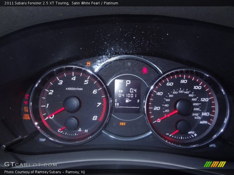 Satin White Pearl / Platinum 2011 Subaru Forester 2.5 XT Touring